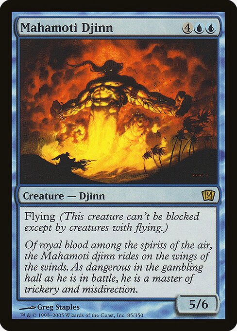 Mahamoti Djinn - Ninth Edition Rare Card