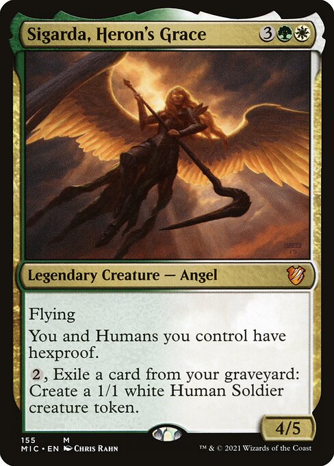 Sigarda, Heron's Grace - Midnight Hunt Commander Mythic Card