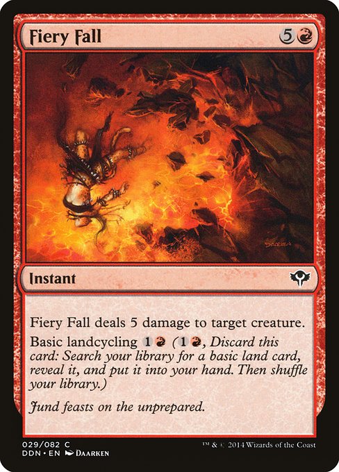 Fiery Fall - Duel Decks: Speed vs. Cunning Common Card
