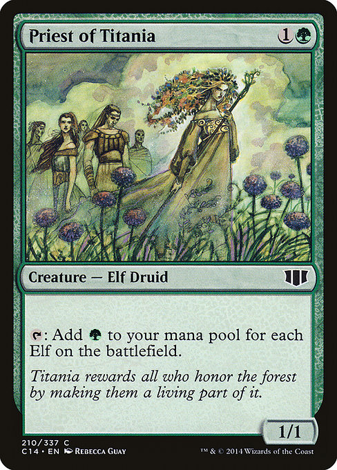 Priest of Titania - Commander 2014 Common Card
