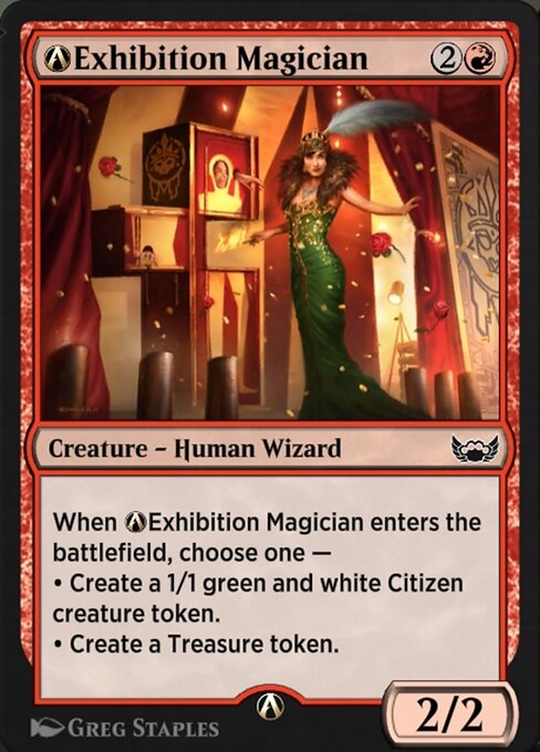 A-Exhibition Magician - Streets of New Capenna Common Card