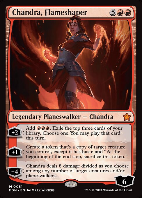 Chandra, Flameshaper - Foundations Mythic Card