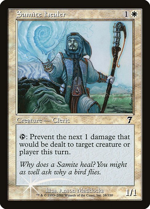 Samite Healer - Seventh Edition Common Card
