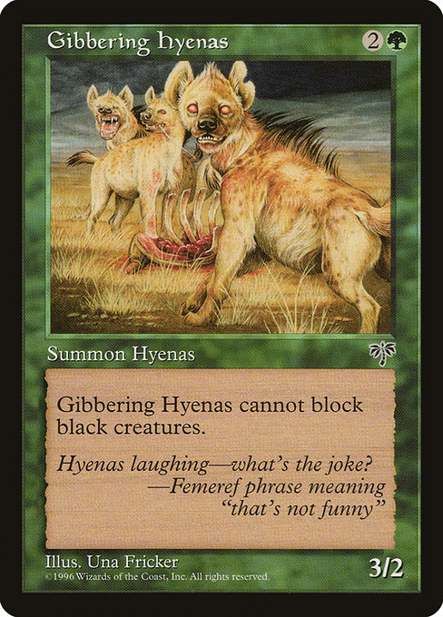 Gibbering Hyenas - Mirage Common Card