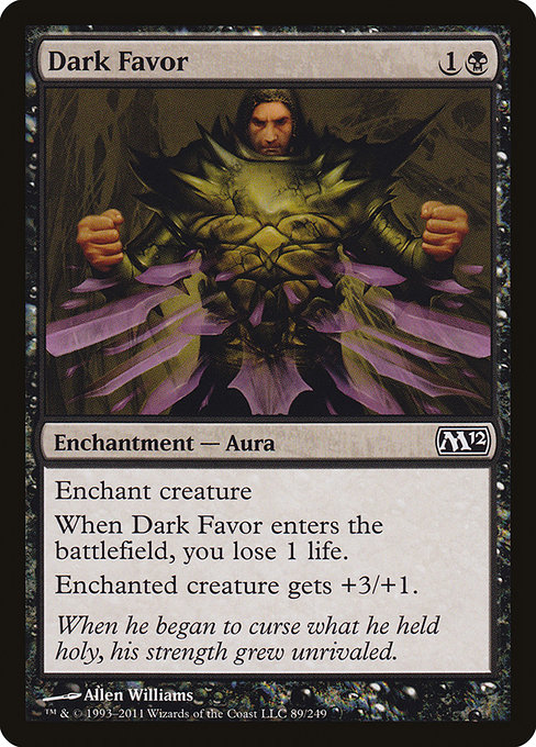 Dark Favor - Magic 2012 Common Card