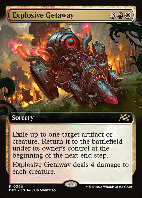 Explosive Getaway - Aetherdrift Rare Card