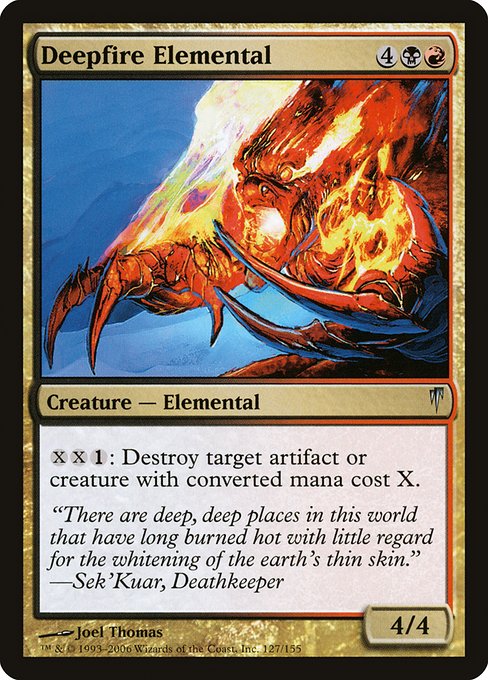 Deepfire Elemental - Coldsnap Uncommon Card