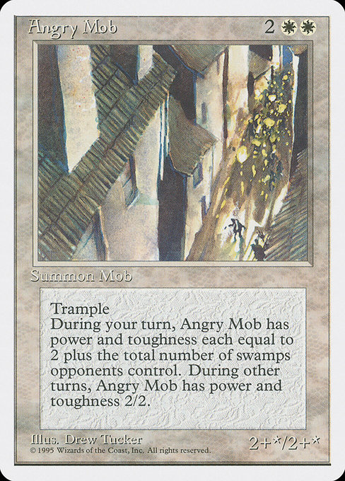 Angry Mob - Fourth Edition Uncommon Card
