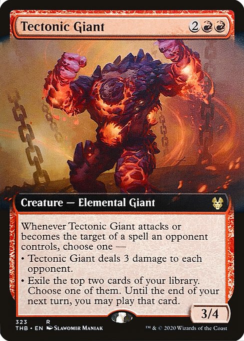 Tectonic Giant - Theros Beyond Death Rare Card