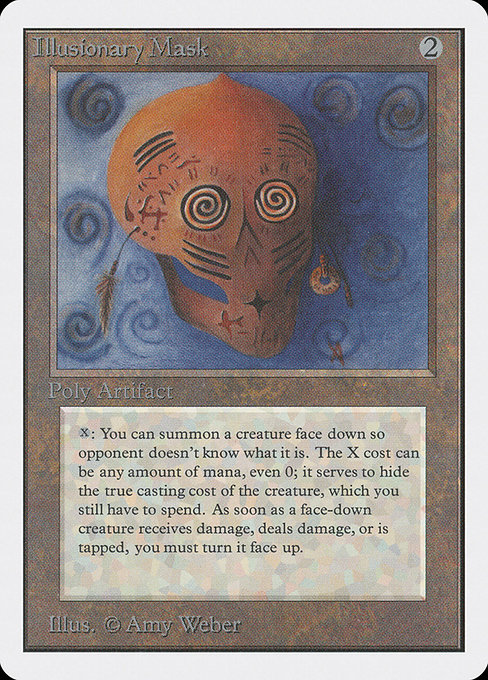 Illusionary Mask - Unlimited Edition Rare Card
