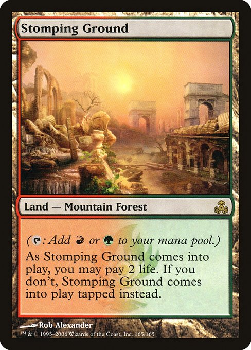 Stomping Ground - Guildpact Rare Card
