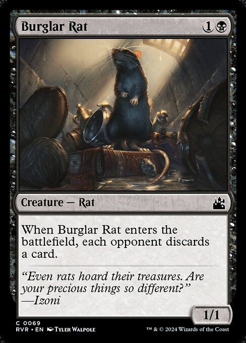 Burglar Rat - Ravnica Remastered Common Card