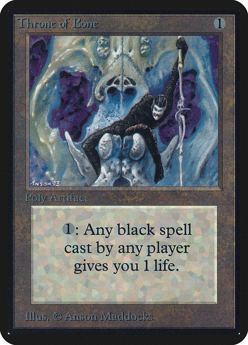 Throne of Bone - Limited Edition Alpha Uncommon Card