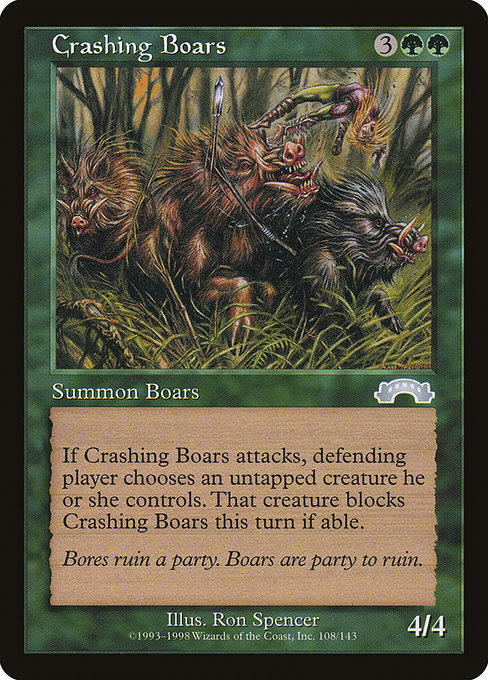 Crashing Boars - Exodus Uncommon Card