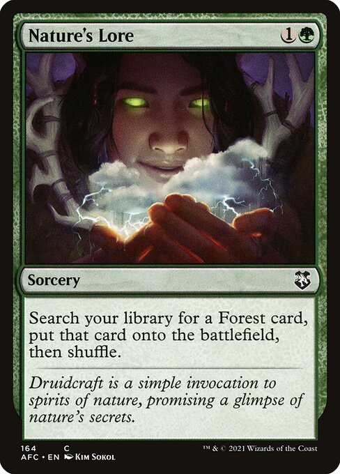 Nature's Lore - Forgotten Realms Commander Common Card