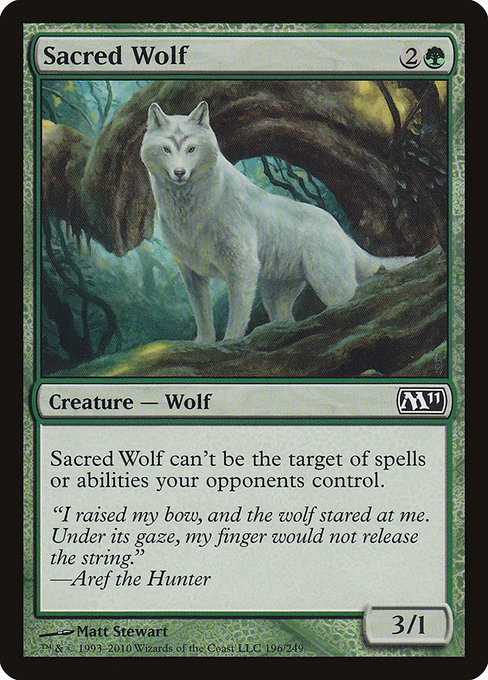 Sacred Wolf - Magic 2011 Common Card