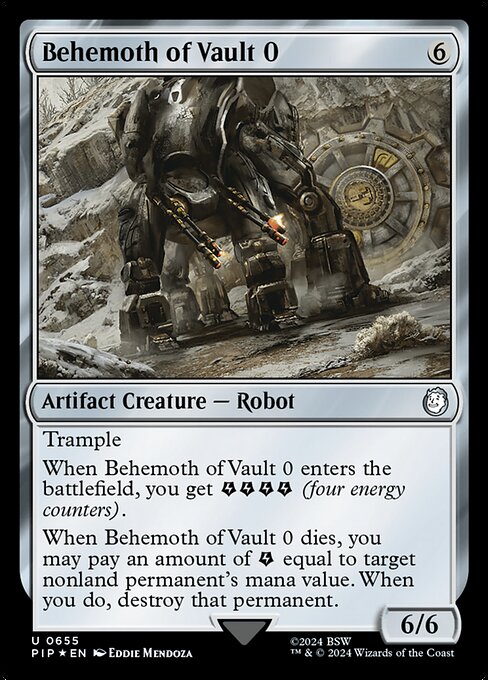 Behemoth of Vault 0 - Fallout Uncommon Card