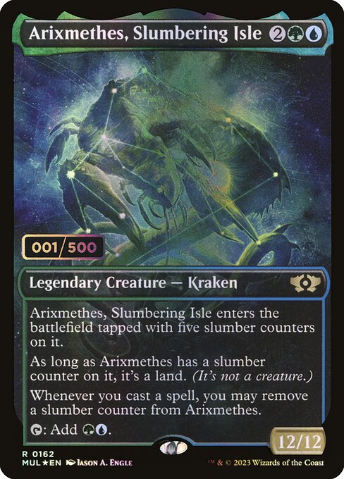 Arixmethes, Slumbering Isle - Multiverse Legends Rare Card