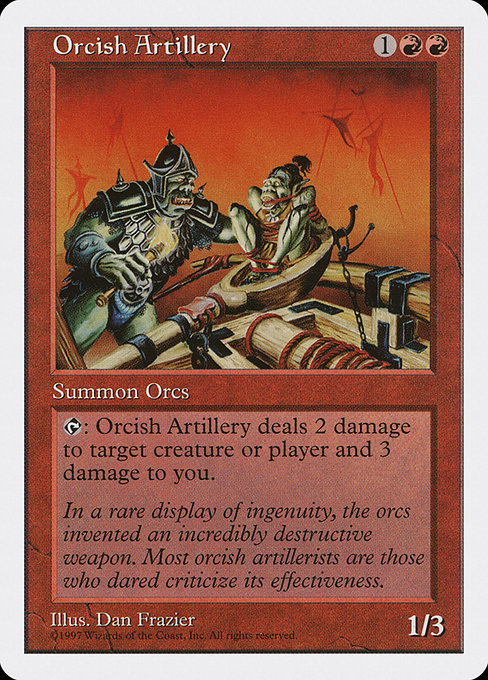 Orcish Artillery - Fifth Edition Uncommon Card