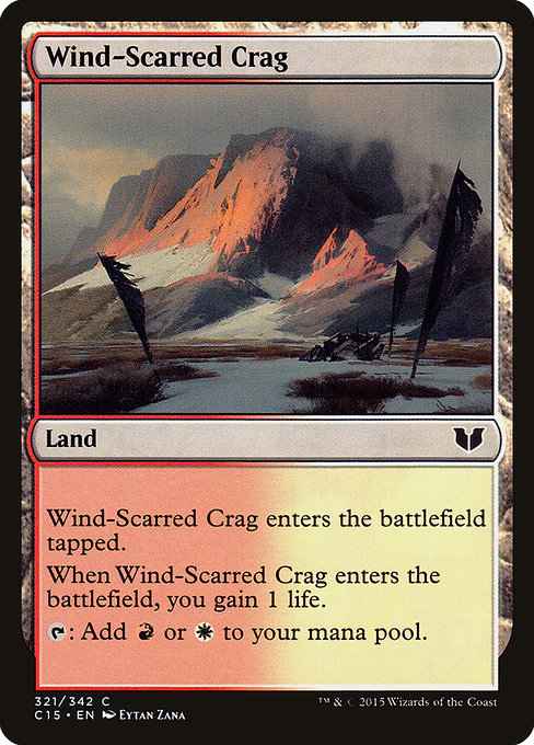 Wind-Scarred Crag - Commander 2015 Common Card