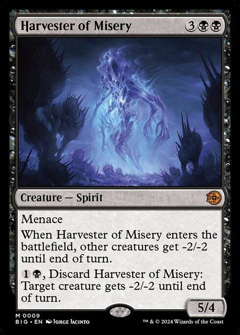 Harvester of Misery - The Big Score Mythic Card
