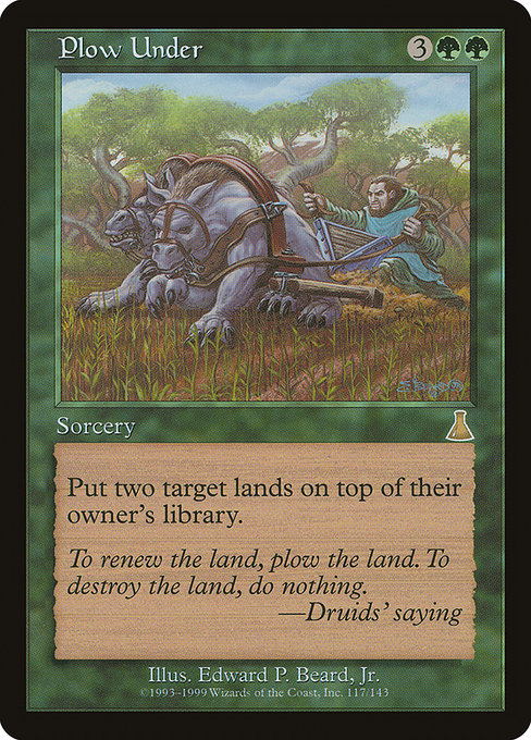 Plow Under - Urza's Destiny Rare Card