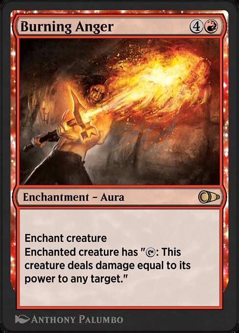Burning Anger - Pioneer Masters Rare Card