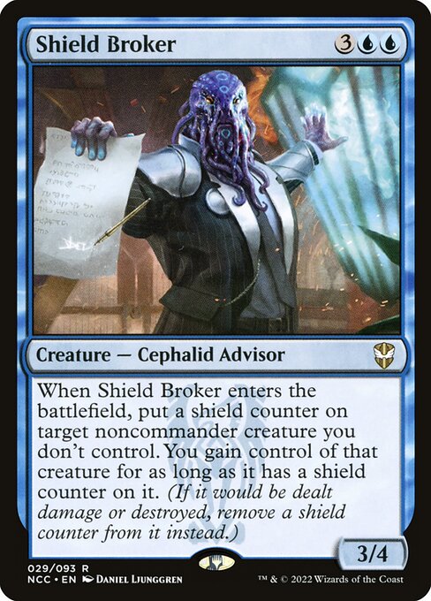 Shield Broker - New Capenna Commander Rare Card