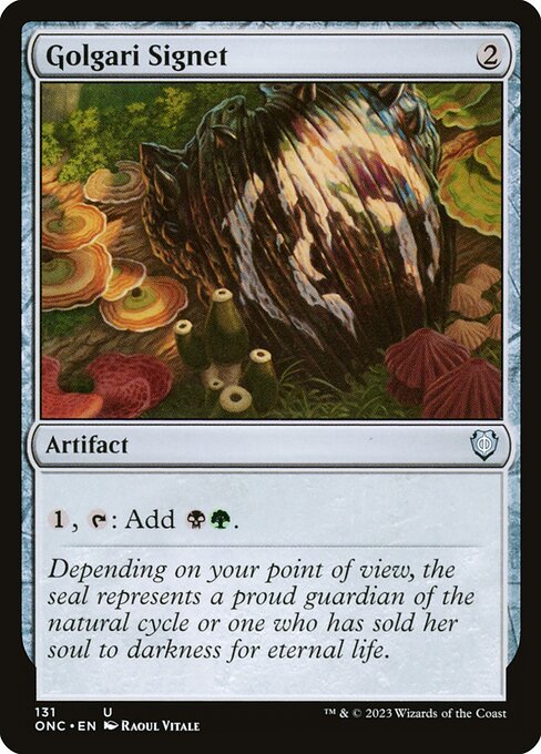 Golgari Signet - Phyrexia: All Will Be One Commander Uncommon Card