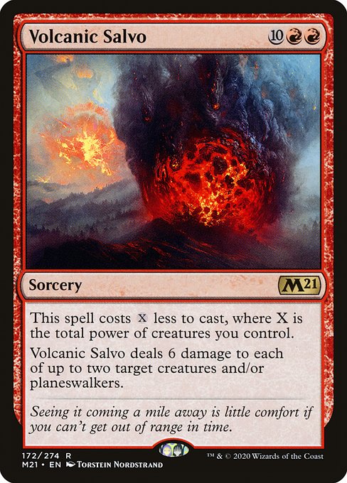 Volcanic Salvo - Core Set 2021 Rare Card