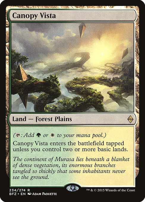 Canopy Vista - Battle for Zendikar Rare Card