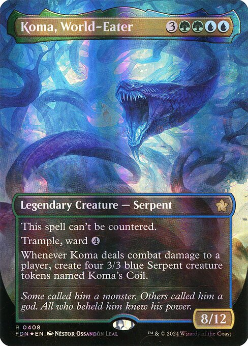 Koma, World-Eater - Foundations Rare Card