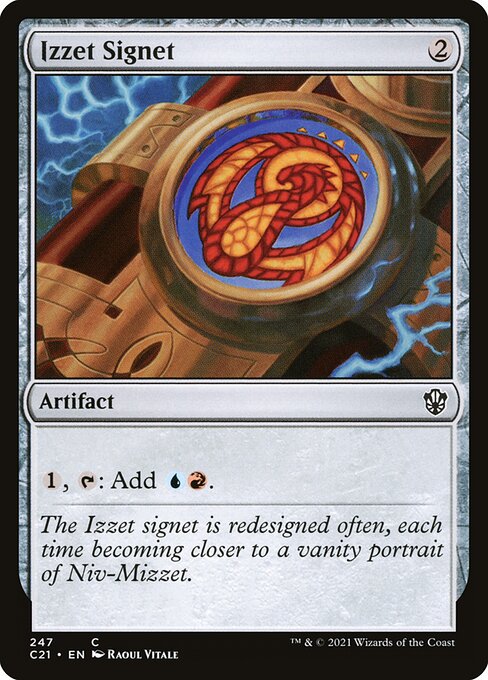 Izzet Signet - Commander 2021 Common Card