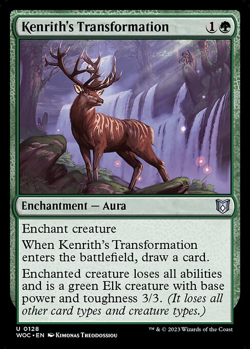 Kenrith's Transformation - Wilds of Eldraine Commander Uncommon Card
