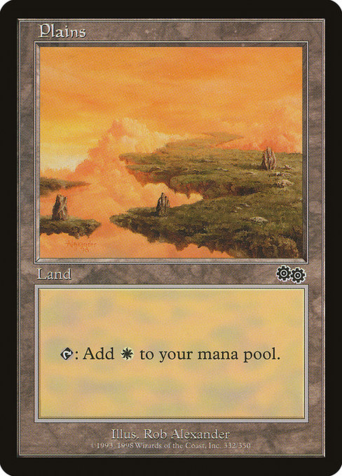 Plains - Urza's Saga Common Card