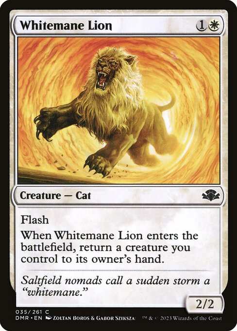 Whitemane Lion - Dominaria Remastered Common Card