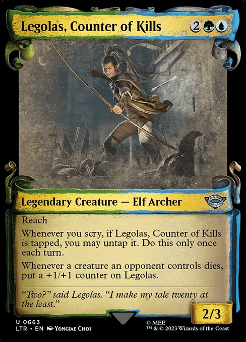 Legolas, Counter of Kills - The Lord of the Rings: Tales of Middle-earth Uncommon Card