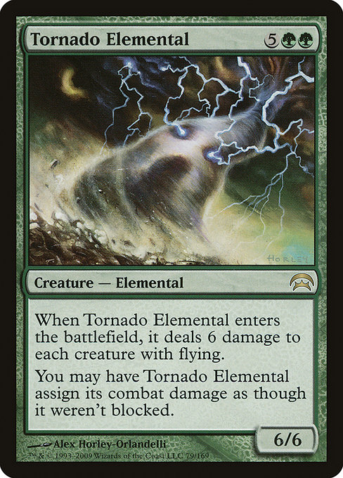 Tornado Elemental - Planechase Rare Card