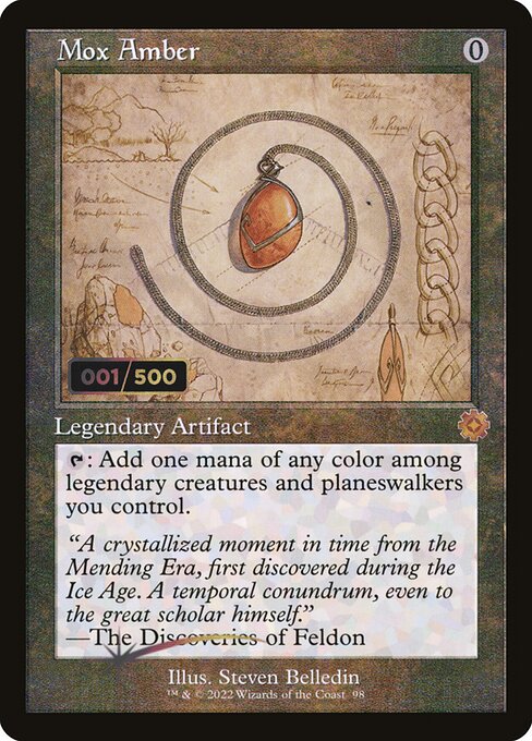 Mox Amber - The Brothers' War Retro Artifacts Mythic Card