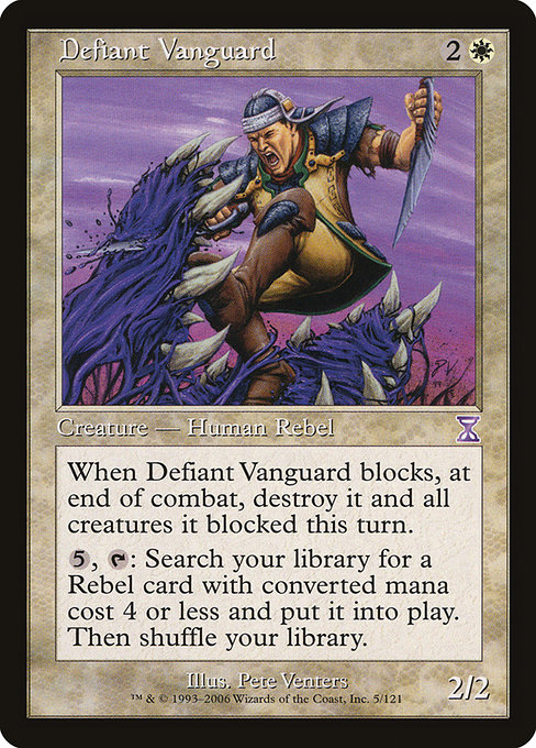 Defiant Vanguard - Time Spiral Timeshifted Special Card
