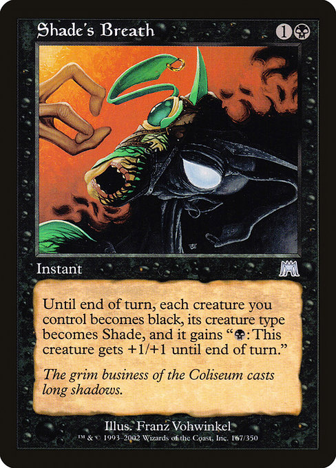 Shade's Breath - Onslaught Uncommon Card