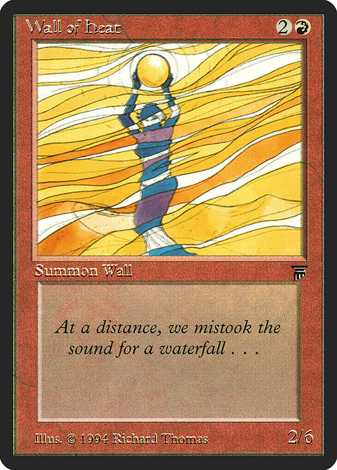 Wall of Heat - Legends Common Card