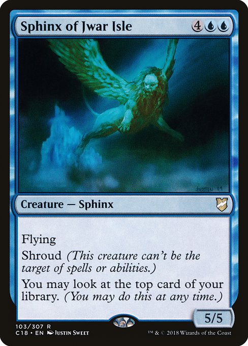 Sphinx of Jwar Isle - Commander 2018 Rare Card