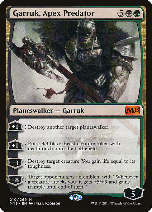 Garruk, Apex Predator - Magic 2015 Mythic Card