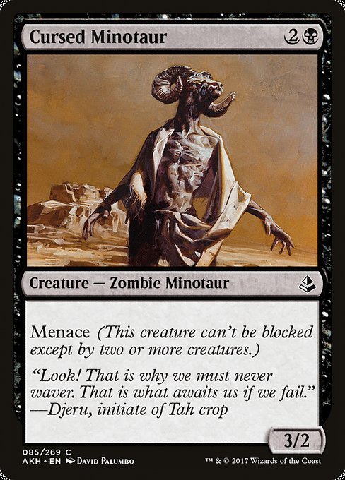Cursed Minotaur - Amonkhet Common Card