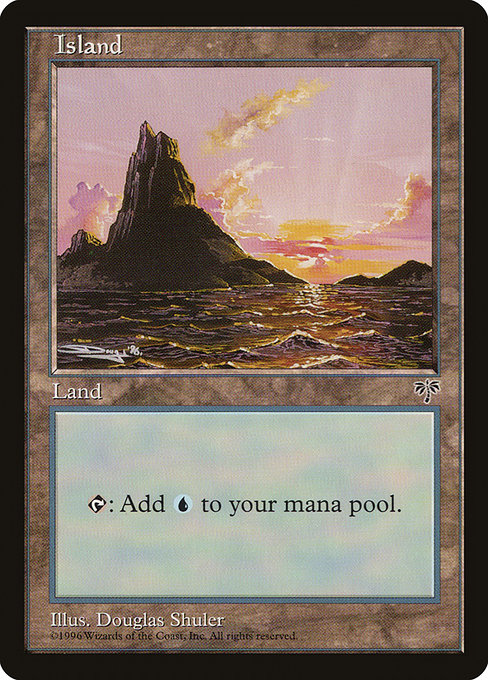 Island - Mirage Common Card