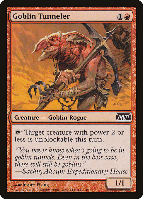 Goblin Tunneler - Magic 2011 Common Card