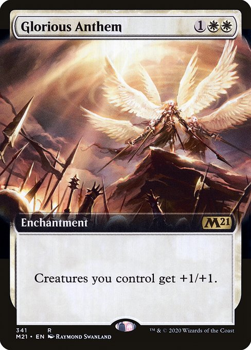 Glorious Anthem - Core Set 2021 Rare Card