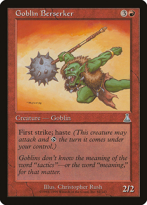 Goblin Berserker - Urza's Destiny Uncommon Card