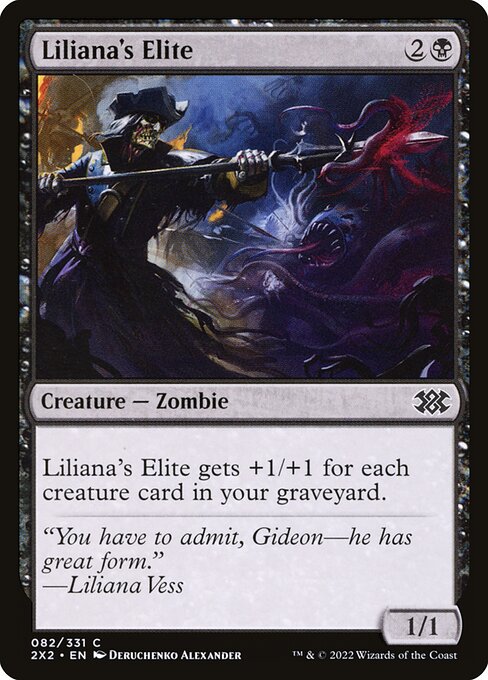 Liliana's Elite - Double Masters 2022 Common Card